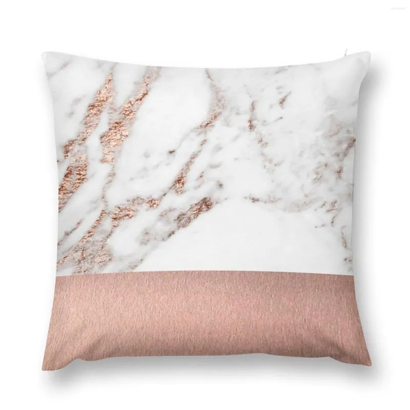 Le marbre d'or de Rose d'oreiller et l'aluminium jettent l'élastique décoratif fait sur commande de couverture de Po pour le Sofa