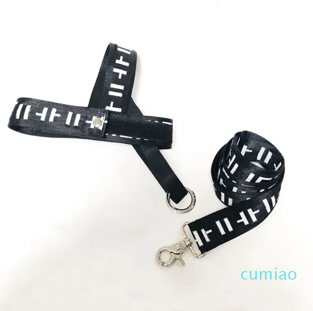 Dog Collars Leashes Supplies Fashion Brand Designer Letters Printed Nylon Adjustable Puppy Harness Belt Leash Pet Outdoor Running