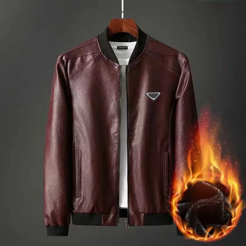 2023 New Winter Leather Jacket Designer Men