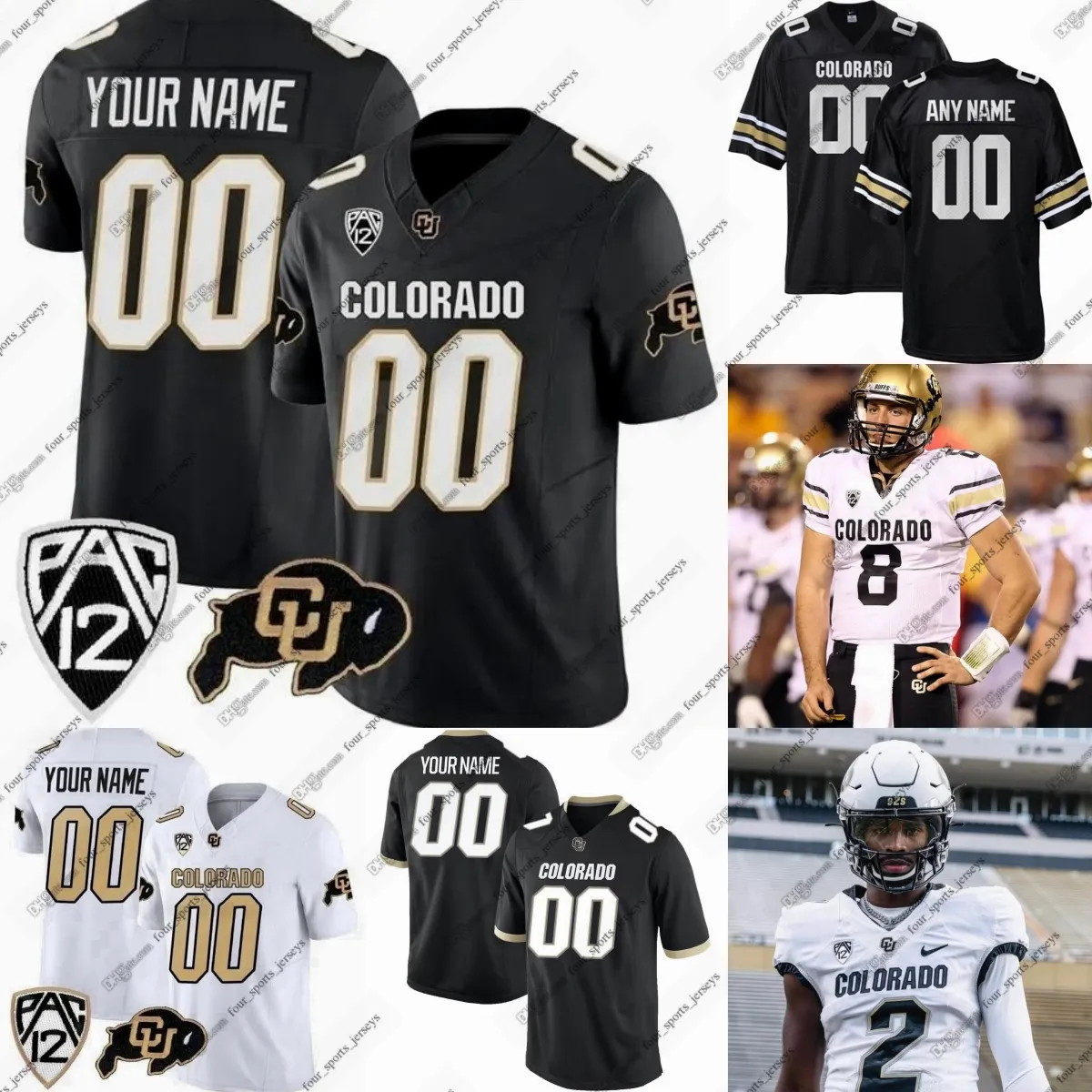 Custom NCAA ado Buffaloes College Football Jerseys Shedeur Sanders