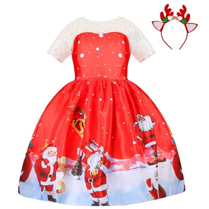 Girls Knee-Length Christmas Dress for Girls Santa Claus Snowman Print  A-Line Sleeveless Party Gown for 4-10 Years from Dhgate Girls Dresses -  price 20.81
