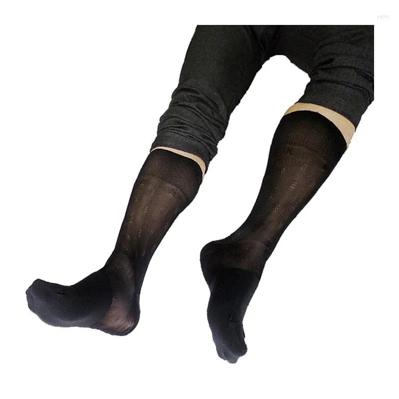 Мужские носки, мужские формальные шелковые ультратонкие сексуальные мужские кожаные туфли для мягких классических костюмов