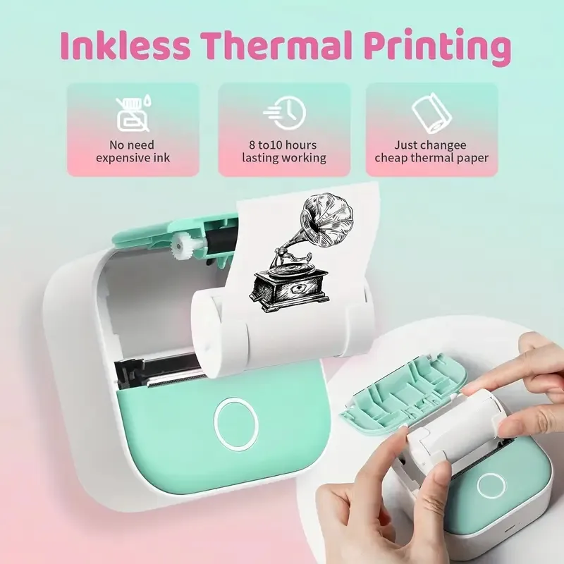 T02 Sticker Printer- Inkless Printer