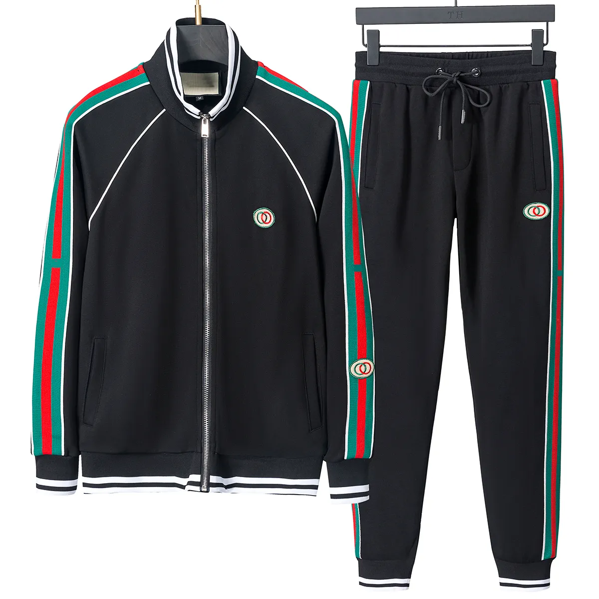 Custom Embroidery Logo Two Piece Hoodie and Shorts Set Men