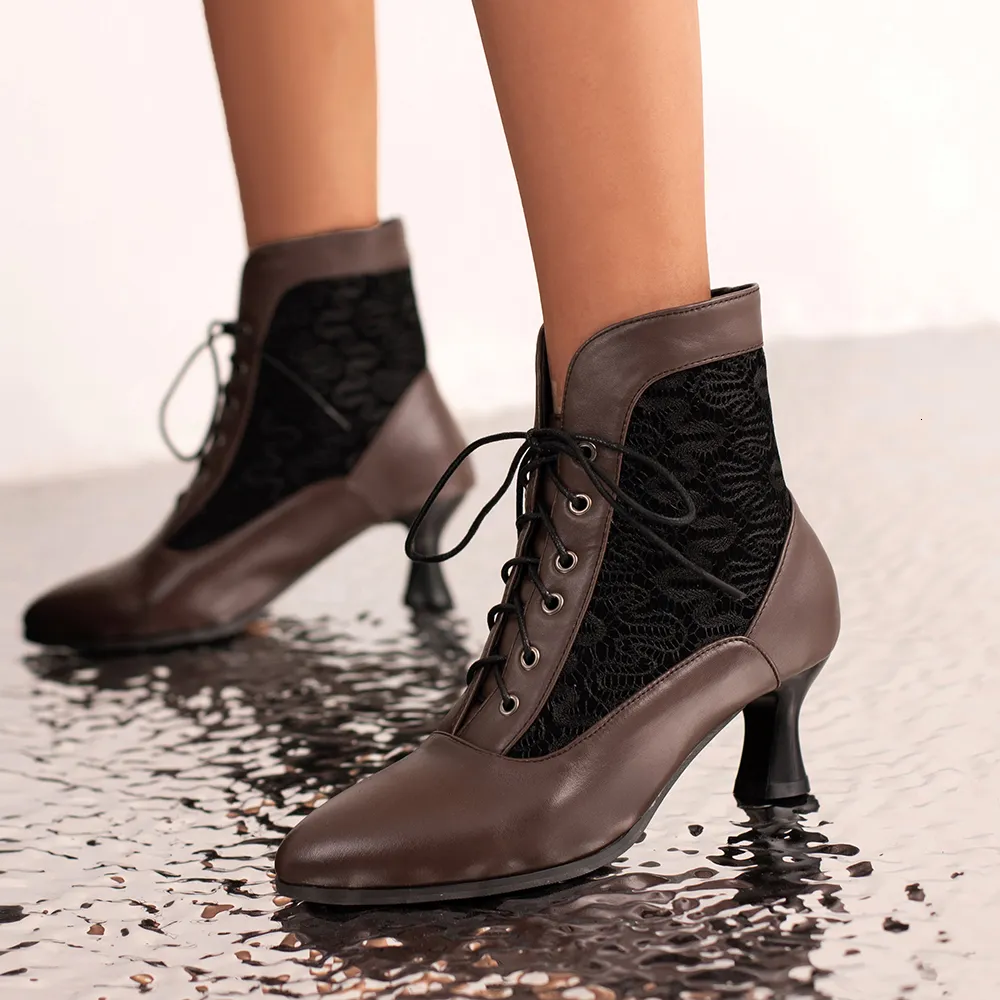 Victorian lace up ankle deals boots