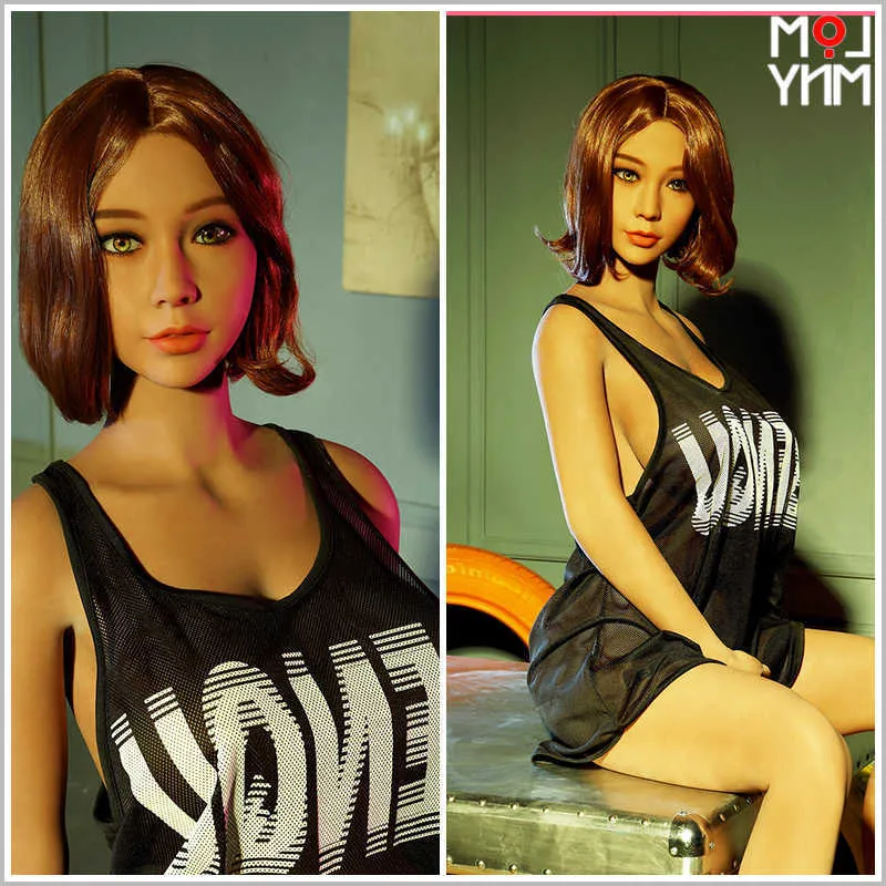 A Sex Doll 168cm Realistic Solid Silicone Sex Doll with Metal Skeleton for Men Japanese Love Lifelike Pussy Sexy Toys