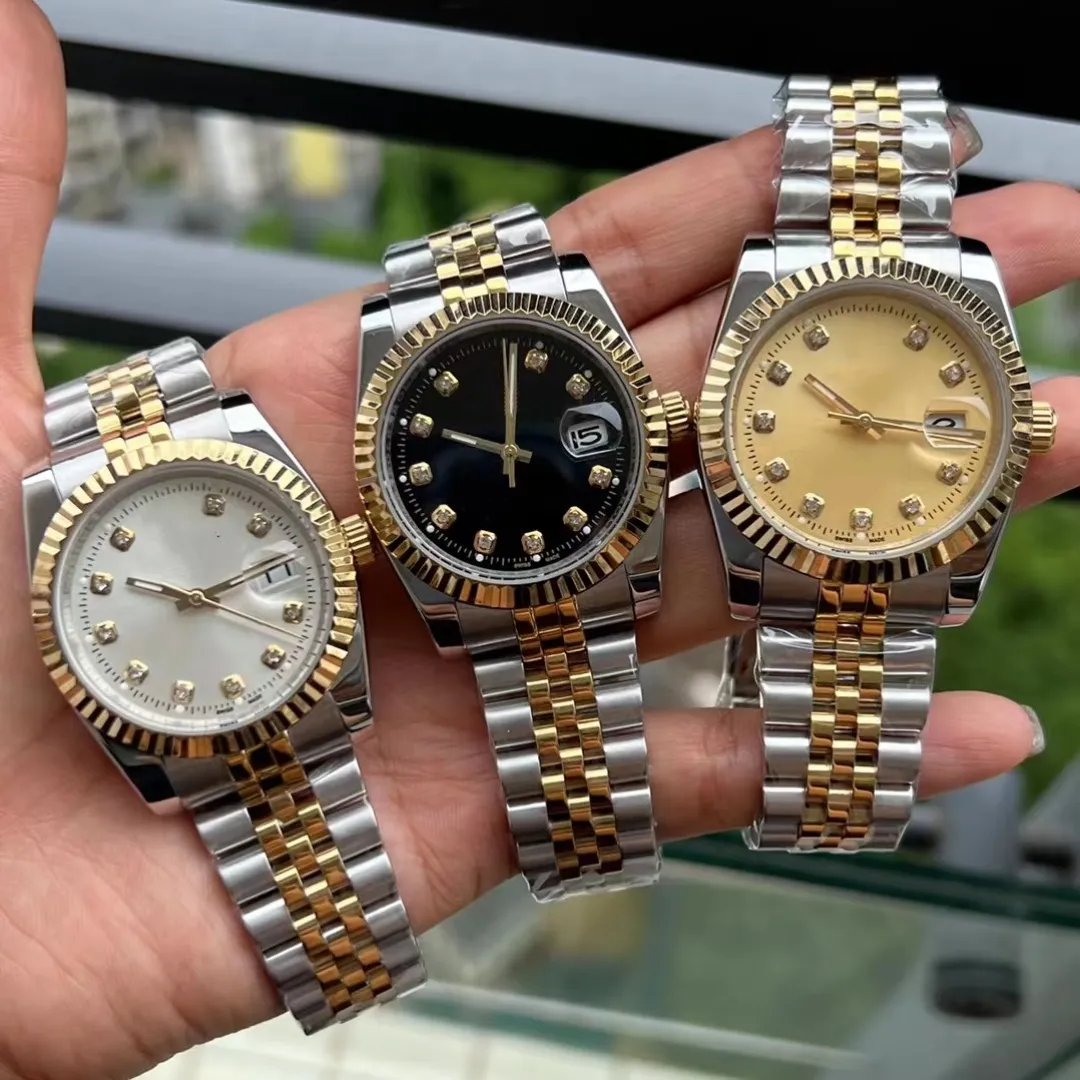 Men`s automatic mechanical watch 36/41MM 904L all stainless steel watches Women`s 28/31 quartz battery super luminous sapphire waterproof wristwatch montre de luxe