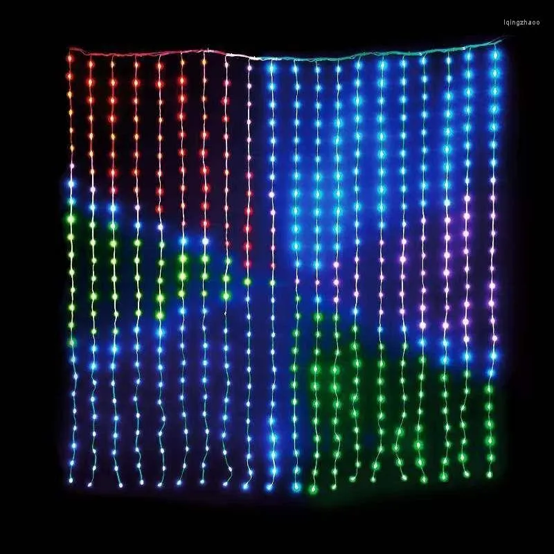 Strings DC5V 12V 50mm Pitch Addressable RGB Full Color Smart LED ...