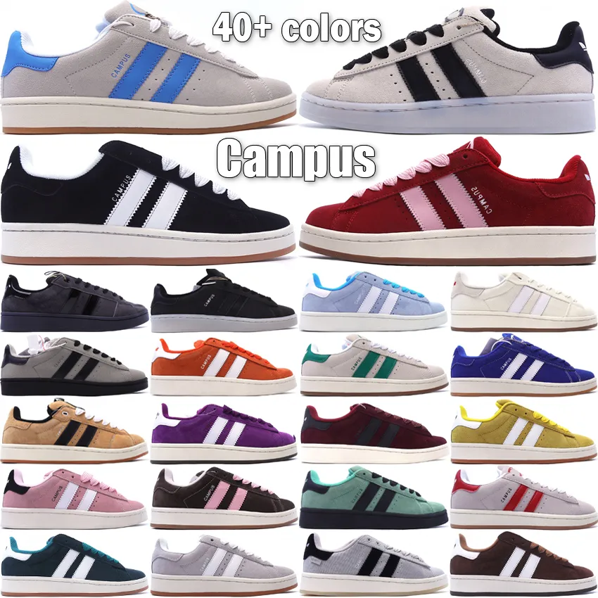 Originals Campus 00s Low Casual Shoes For Men Women Trainers Black White Gum Ambient Sky Lucid Blue Dust Cargo Clear Pink Outdoor Skateboard Sneakers Size 36-45