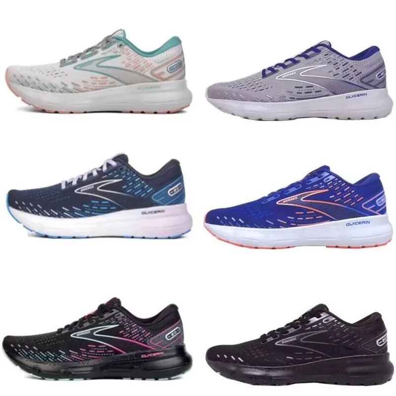 Brooks Glycerin GTS 20 Road кроссовки женские мужские тренировочные кроссовки дропшиппинг принятые спортивные ботинки модная мужская спортивная одежда 36-46