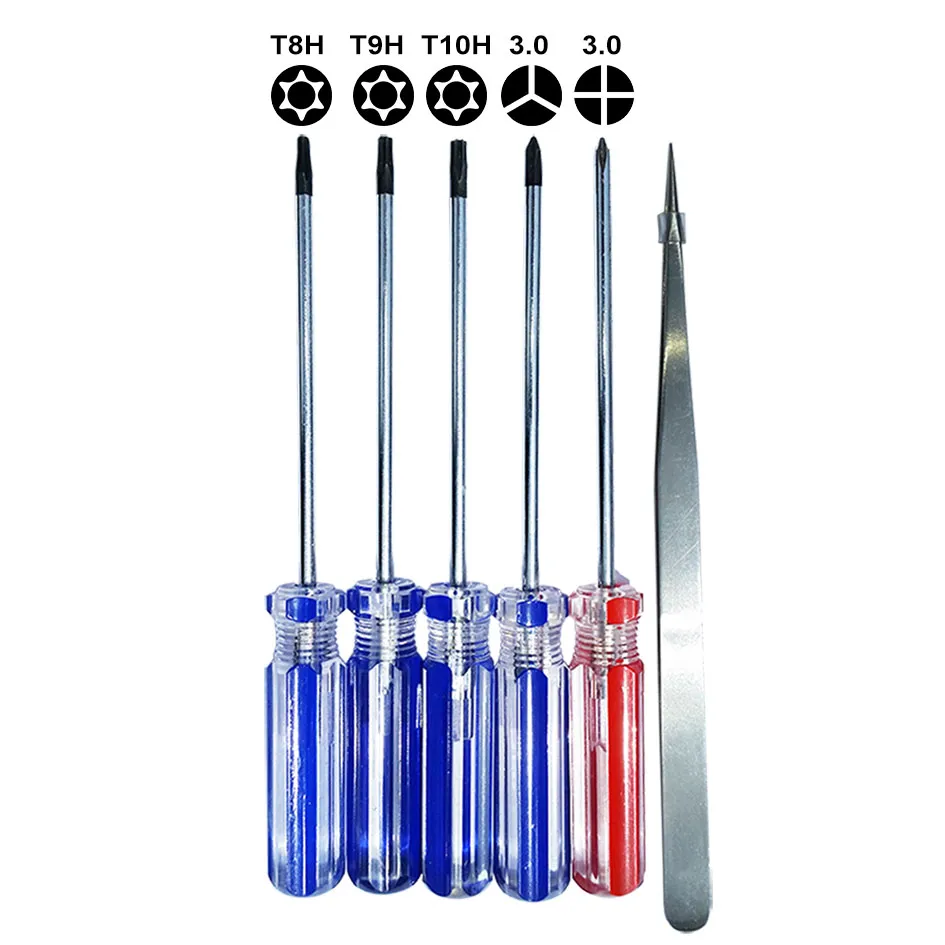 3.0y Triwing Phillips T8H T9 T10 홀 Torx 드라이버 드라이버 오프닝 도구 키트 PS3 PS4 Xbox 수리 도구 100SETS/LOT