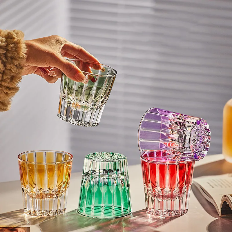 Wijnglazen Ouderwets geslepen glas Whiskey Tumbler Waterbeker Geschikt voor Cocktail Whisky Drinken Rode Wodka 230914