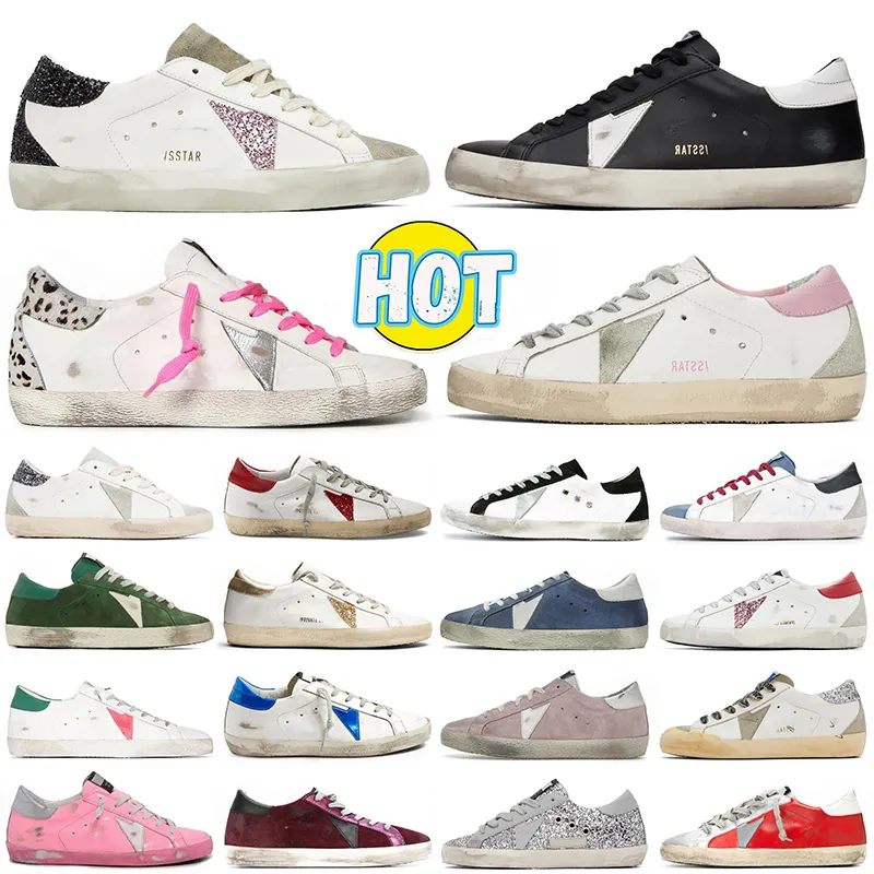 Designer Schuhe golden goose Turnschuhe Frauen Männer Superstar Männer lässiger Luxusschuh Italien Turnschuhe Pailletten klassisch tun alten schmutzigen Freizeitschuh