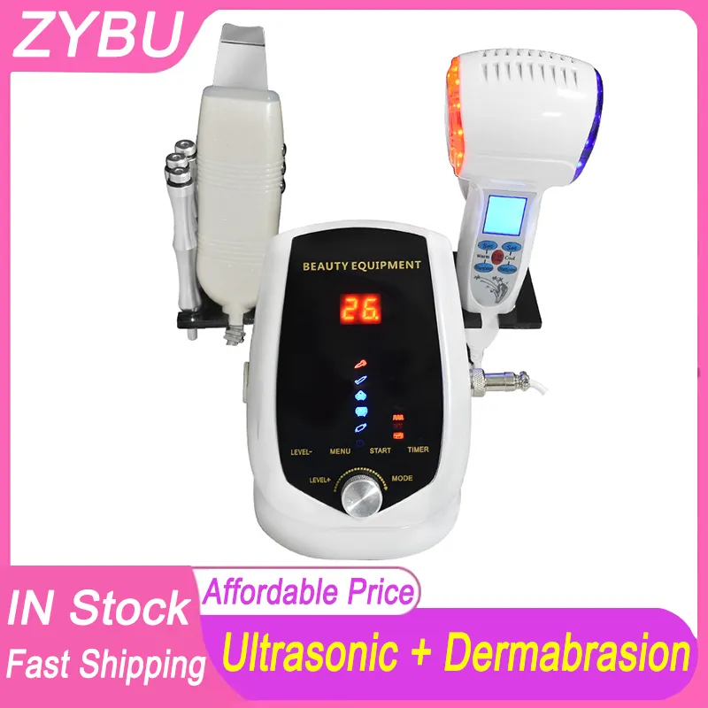 New Arrival Portable 5 in 1 Vacuum Dermabrasion Beauty Device Ultrasonic Sonophoresis Massage Facial Machine Skin Scrubber Deep Cleaning Anti Aging Wrinkle