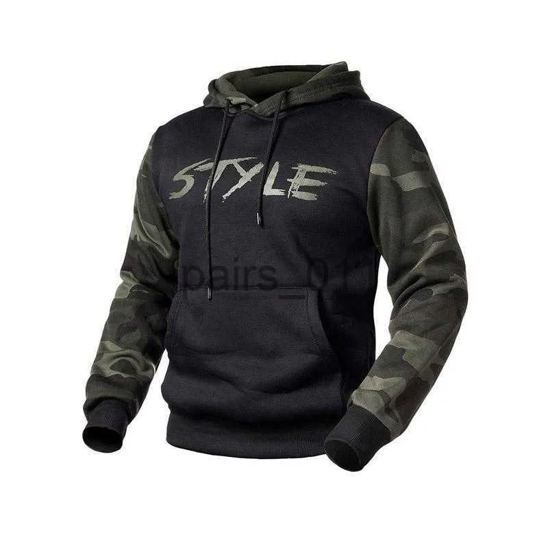 Men's Hoodies Sweatshirts Men's Hoodies Sweatshirts Men With Hat Print Style Spring Autumn Loose Camouflage Patchwork Casual Tracksuit Male Hoodie EU Size x0914