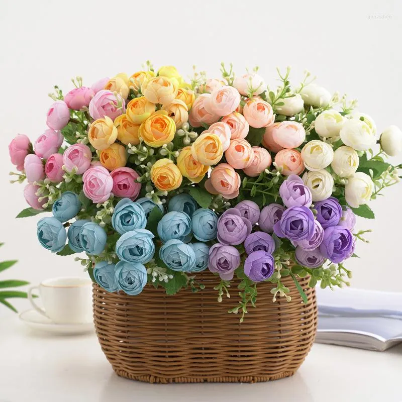 Decorative Flowers 1pc Artificial Peony Flower Bouquet For Living Room Home Table Decoration Wedding Fake Floral Arrangement Accessories Po
