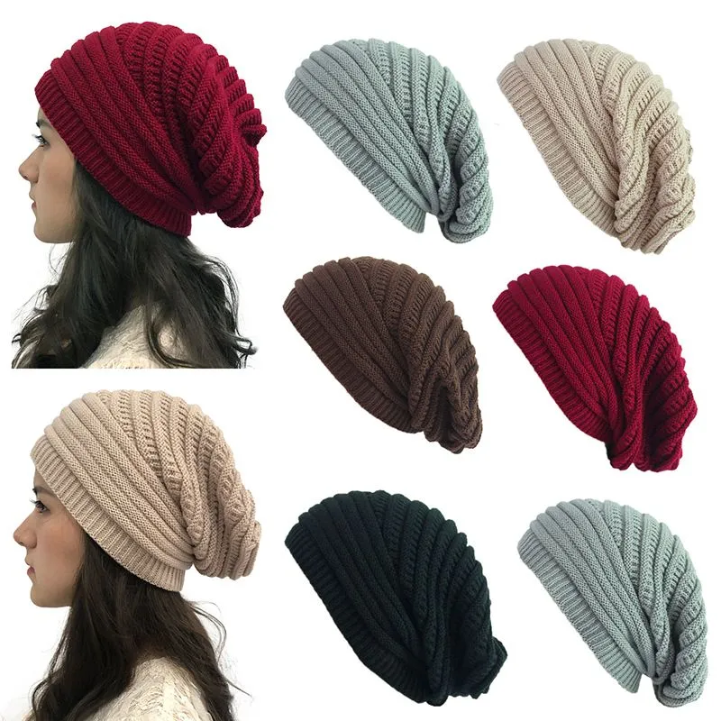 Fashion French Solid Color Beret Jacquard Striped Knitted Cute Hat Suitable For Female Girls