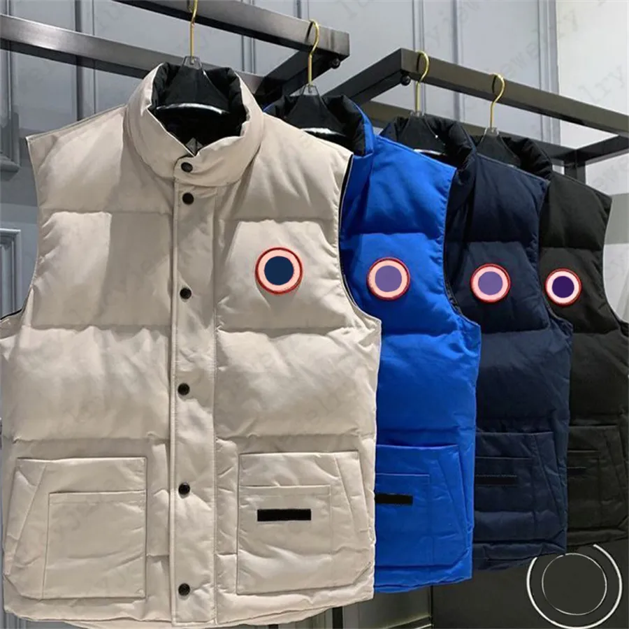 Designer Down Coat Vest unisex vinter varma västar casual ytterkläder jacka 7 färger