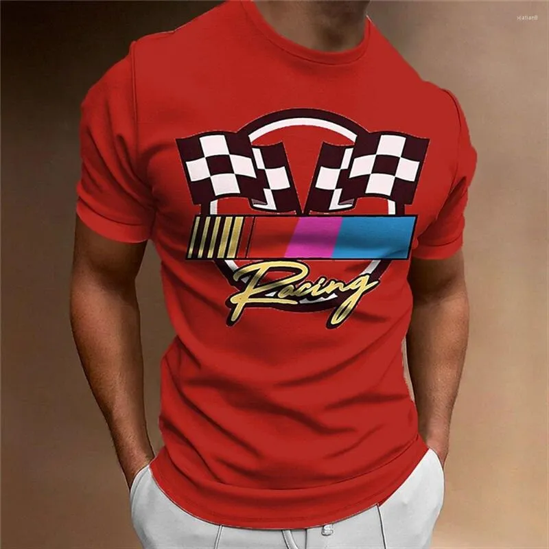 Camisetas para hombres Camiseta de verano Impresión 3D Manga corta Casual Top Calle al aire libre Retro Ropa de talla grande Shi