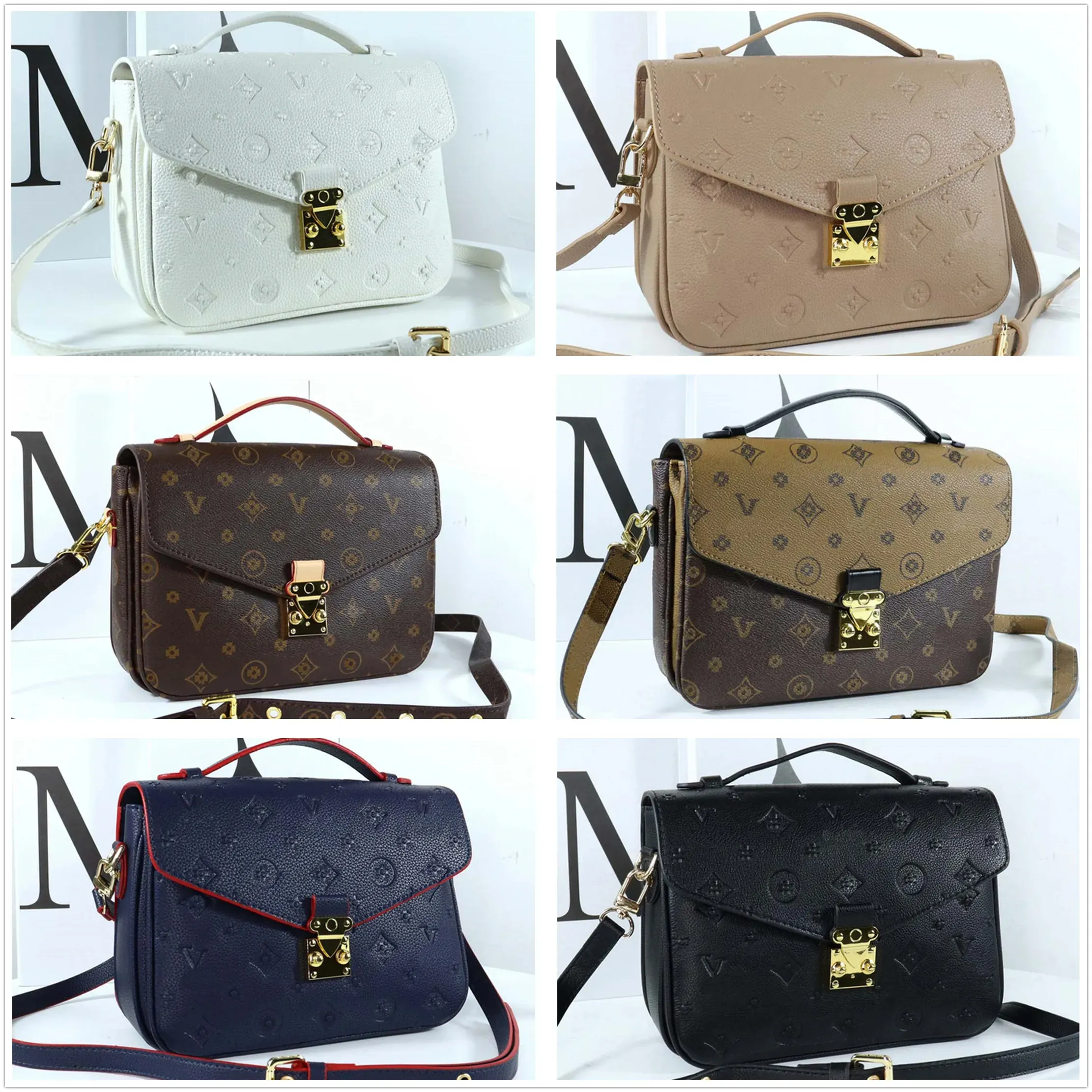 Hochwertige neue Damentaschen, Luxus-Designer-Handtasche, Damen-Luxus-Designer-Metis-Taschen, Handtaschen, Dame, Messenger, modische Umhängetasche, Umhängetasche, Geldbörse