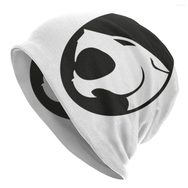 Berets unisex zima ciepłe maska ​​femme czapki dzianiny hip hop Thundercats logo anime czapka czapka na zewnątrz czapki himan tygra czapki