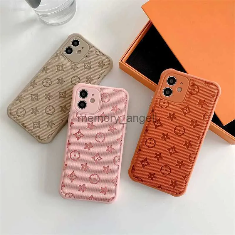 Cas de téléphone portable Designers Cas de téléphone de luxe Marques de mode Coque de téléphone portable Lettre classique L Couverture d'iPhone imprimée pour iPhone11 12 13Pro ProMax 6 couleurs HKD230914