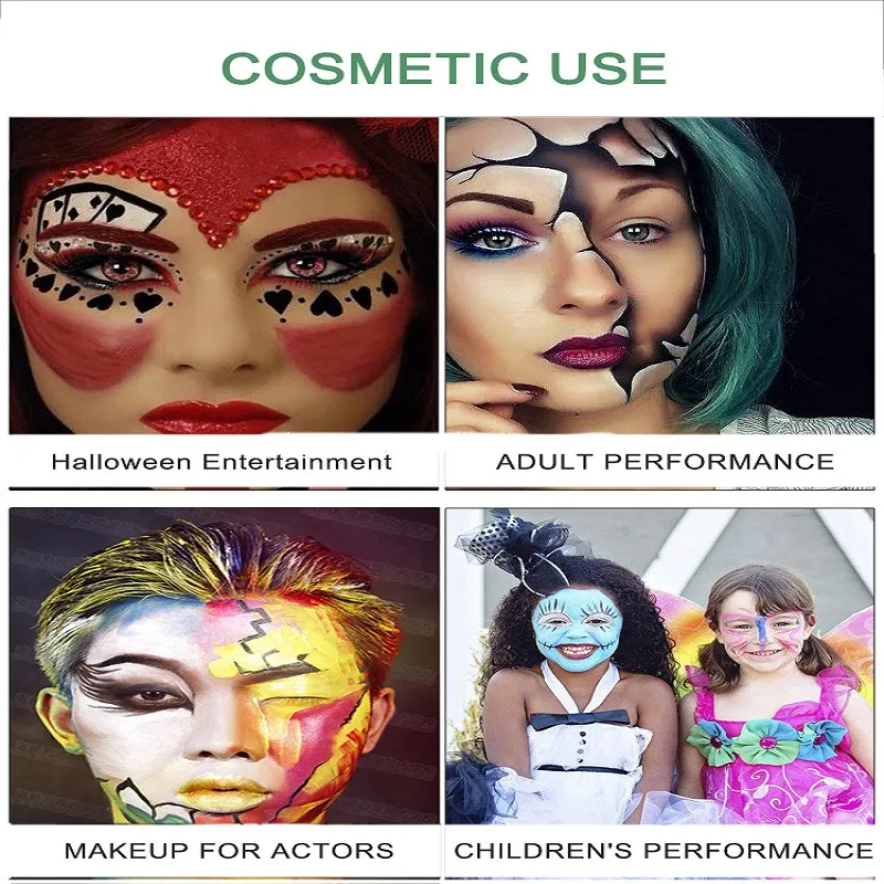 Professional Halloween Body Paint Oil Palette Kit For Face And Body