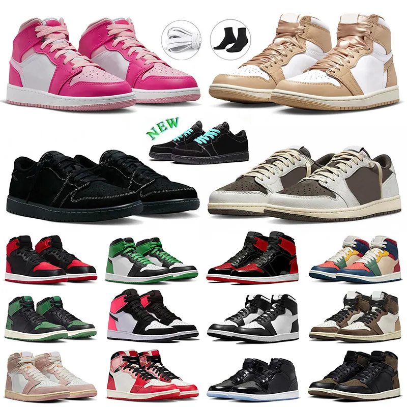 nike air jordan 1 low 1s Travis scott Basketball Mens Shoes Reverse Mocha Olive Jordan1 OG Mid Fierce Pink Travis scot. Panda Eastside Golf 1961 code