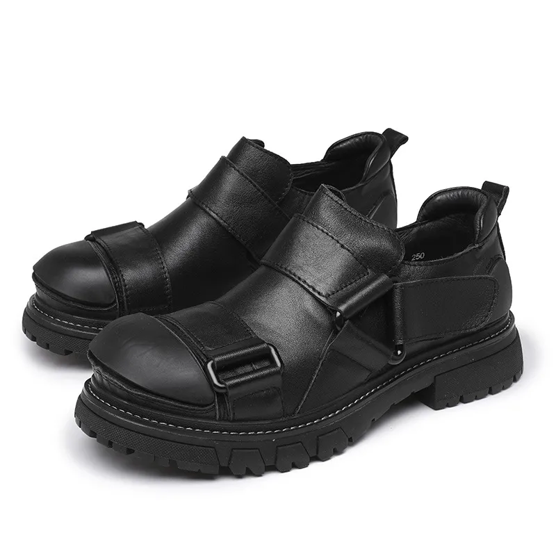 Męskie grube buty ślubne czarne buty formalne biznesowe skórzane buty zwykłe sukienki wieczorowe buty ślubne dla chłopców na imprezę botki