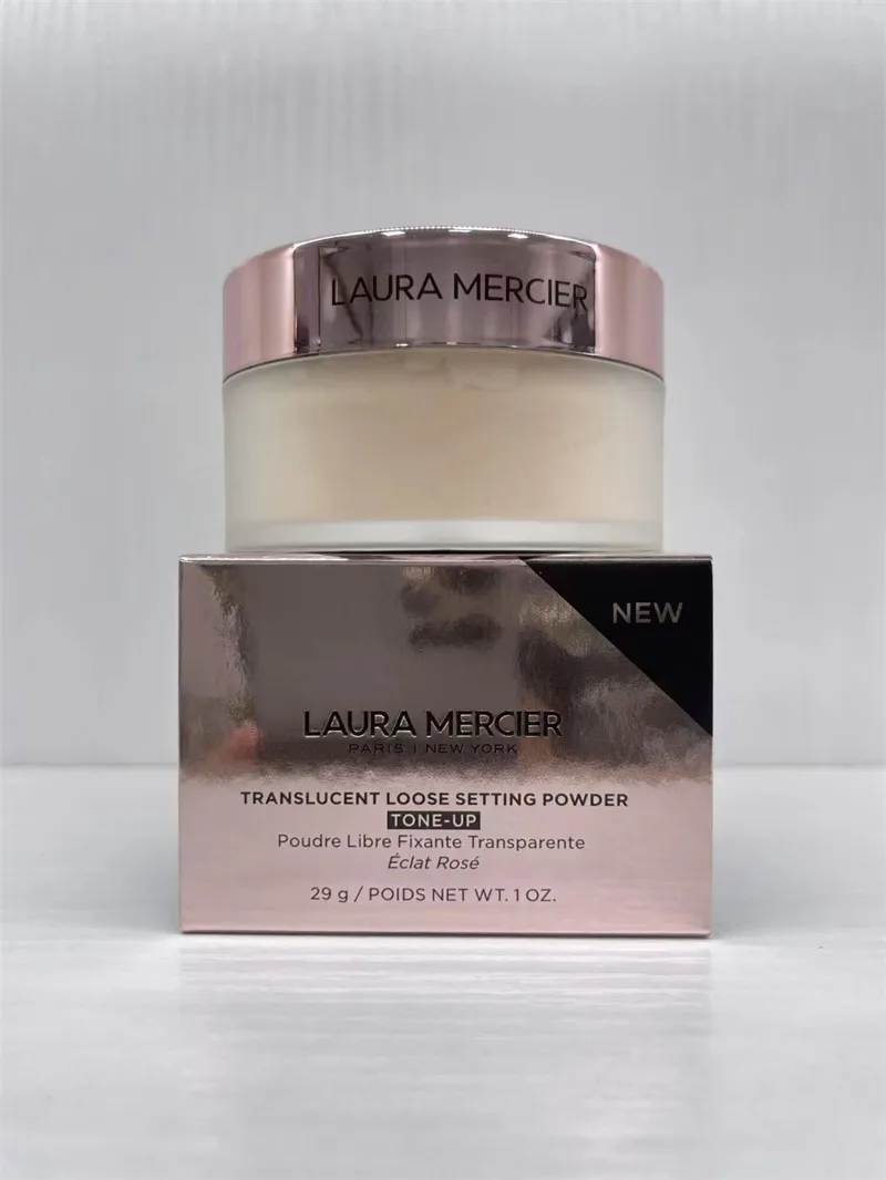 Yeni Laura Mercier Gül Altın Gevşek Ayar Tozu Laura Mercier Yarı Famlı Kapatıcı Kapsam Mineral Yüz Tozu 29G