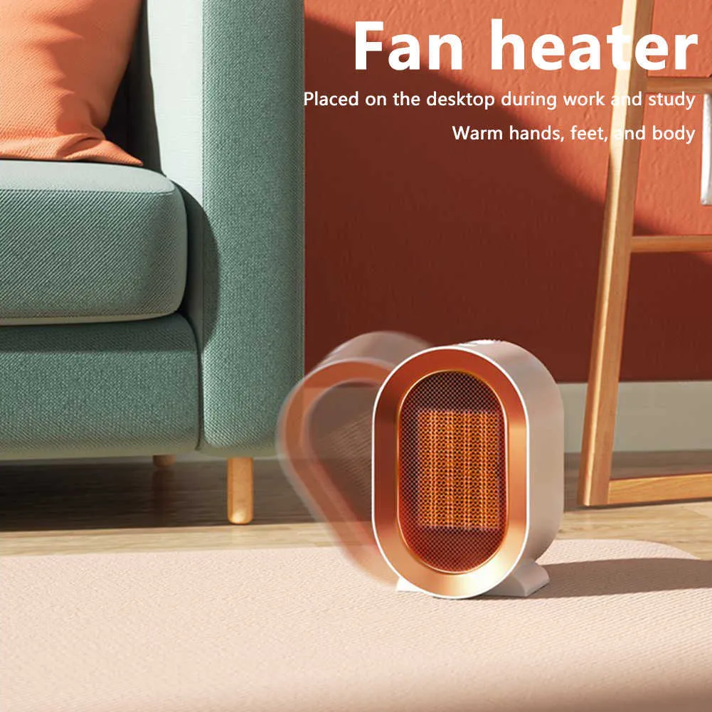 1200W Ceramic Heater Electric Fan Warmers Desktop Warm Air Blower