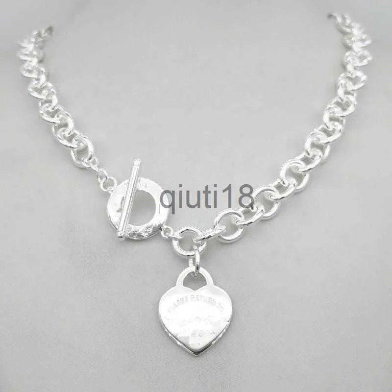 Pendentif Colliers Design Homme Femmes Mode Collier Pendentif Chaîne Collier S925 Sterling Argent Clé Retour au coeur amour marque Pendentif Charme avec boîte x0913