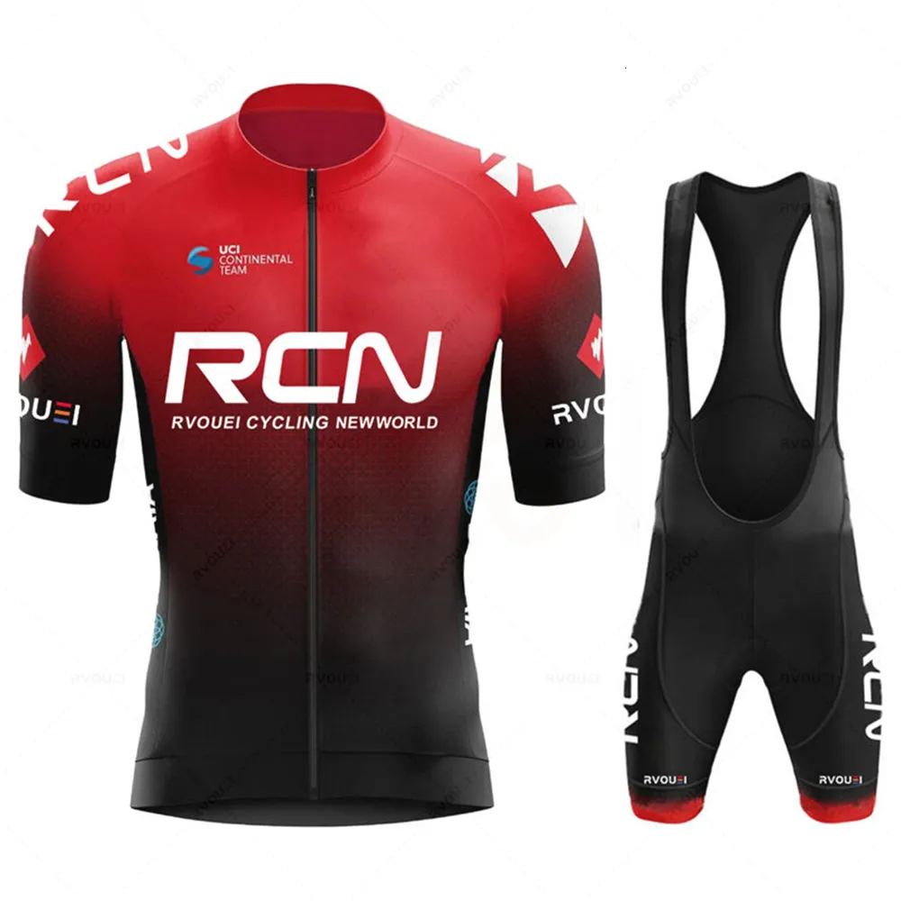 Cycling Jersey Sets Rcn jersey 2023 Men's Clothing Summer Short Sleeve MTB Bike Suit Bicycle Clothes Ropa Ciclismo Hombre 230912