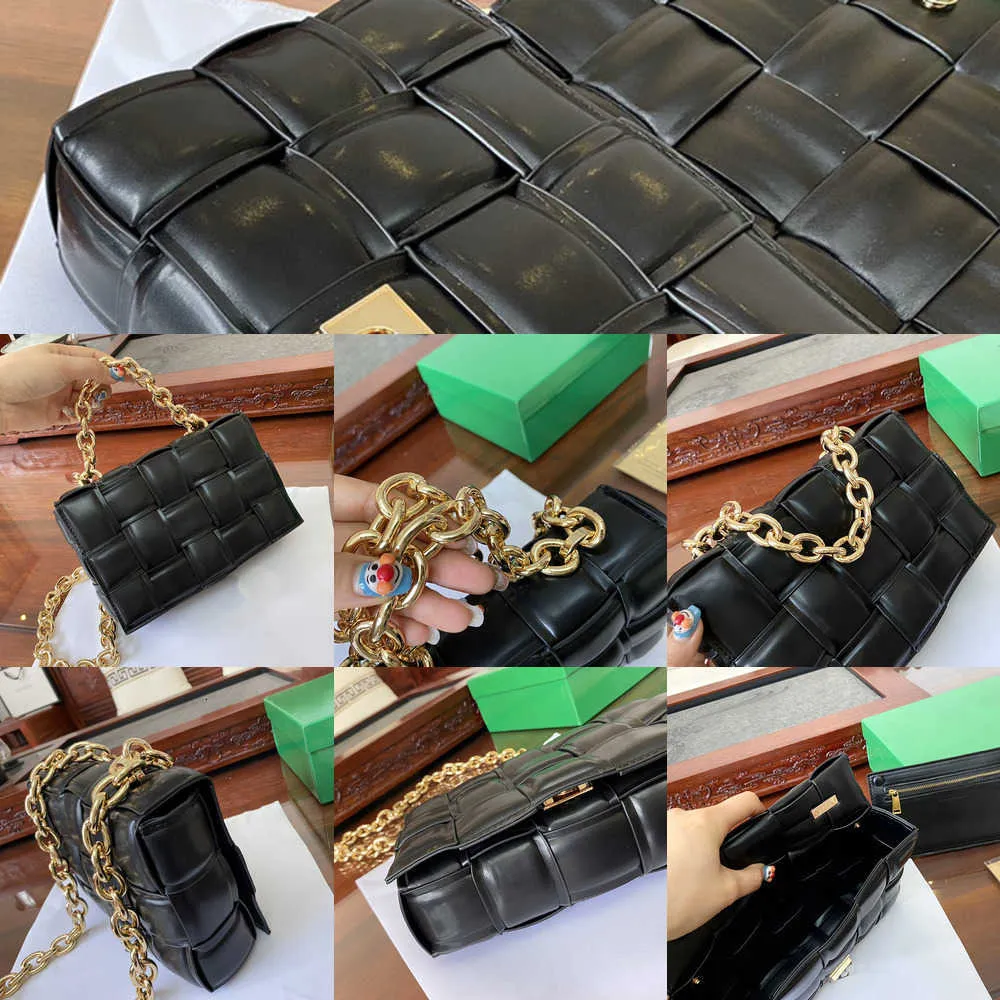 Luxury Womens Designer Wallet BVS Cassettes Handväska godis äkta läder stickkedjor remmar