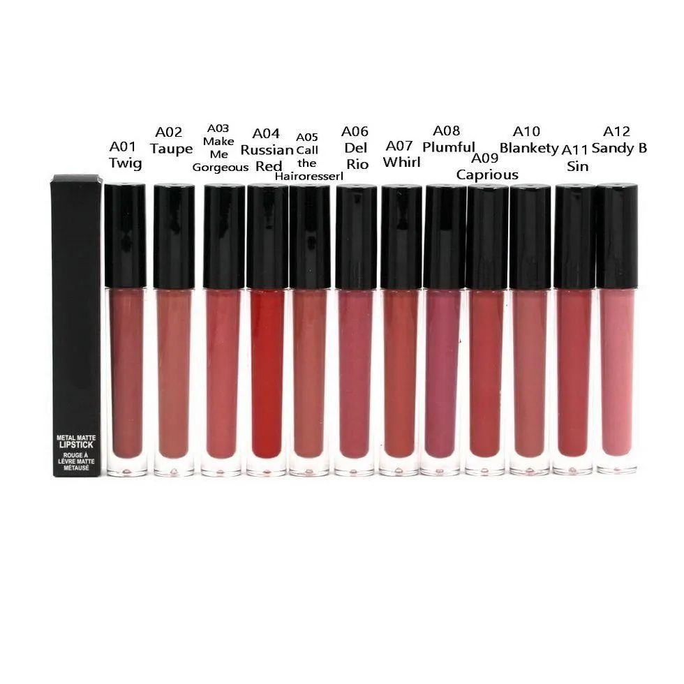 Lip Gloss Wholesale Metal Matte Lipstick Liquid Lipsticks Moisturizer Natural Makeup Lipper Drop Delivery Health Beauty Lips Dha78