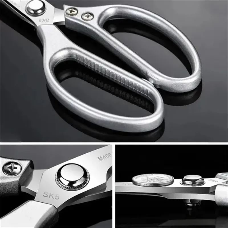  Fabric Scissors, Vintage Scissors High Hardness Ergonomic Multi  Purpose Stainless Steel for Needlework