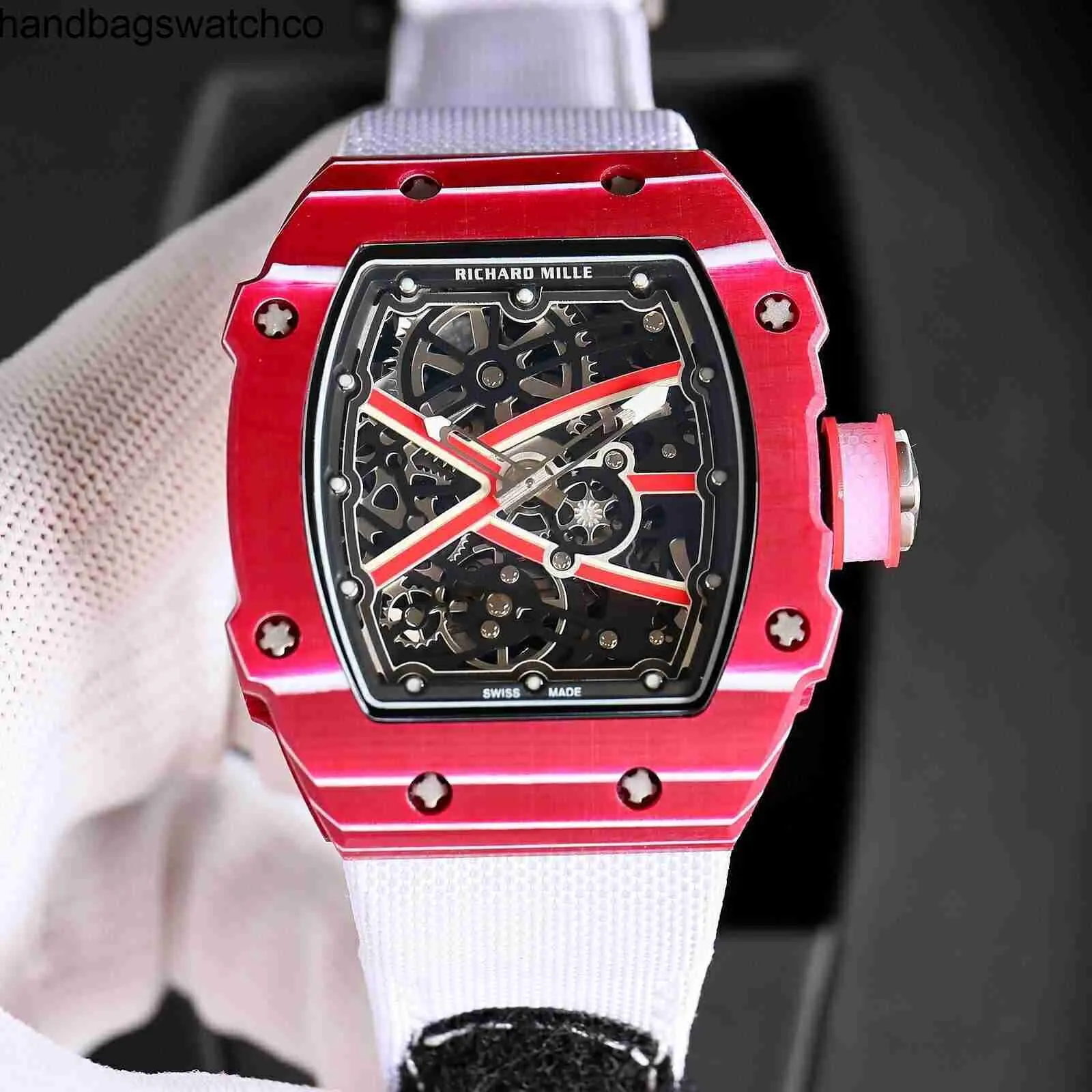 Mechanical Watch Rm6702 Luxury Wristwatch Carbon Dial Watches
