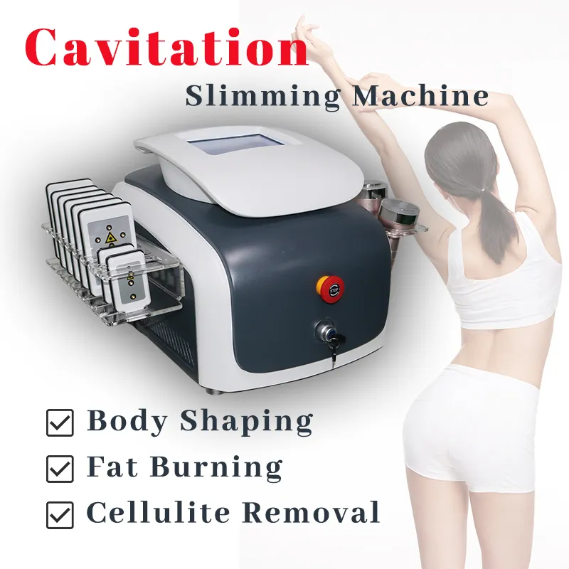 Multifunctional Slimming Machine 40k Cavitation Fat Massage Abdominal Cellulite Removal Rf Lymph Drainaged Portable Device