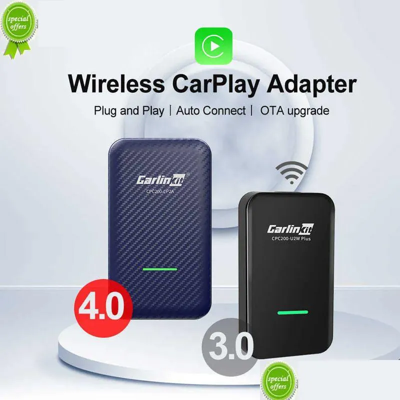 Carlinkit 4.0 sem fio android adaptador automático 3.0 sem fio 2 em 1 universal para appleaddandroid carplay ai caixa usb dongle para audi vw ser dhpuq