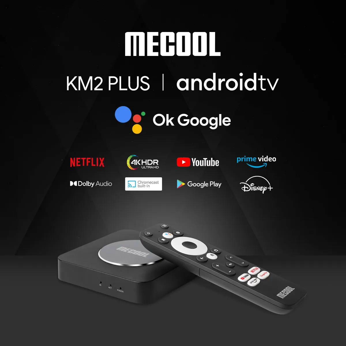 KM2 PLUS Deluxe ATV Box – Android 11, Amlogic S905X4, 4GB DDR4, 32GB, WiFi6, Netflix 4K HDR, Bluetooth 5.0, LAN 1000M - 6