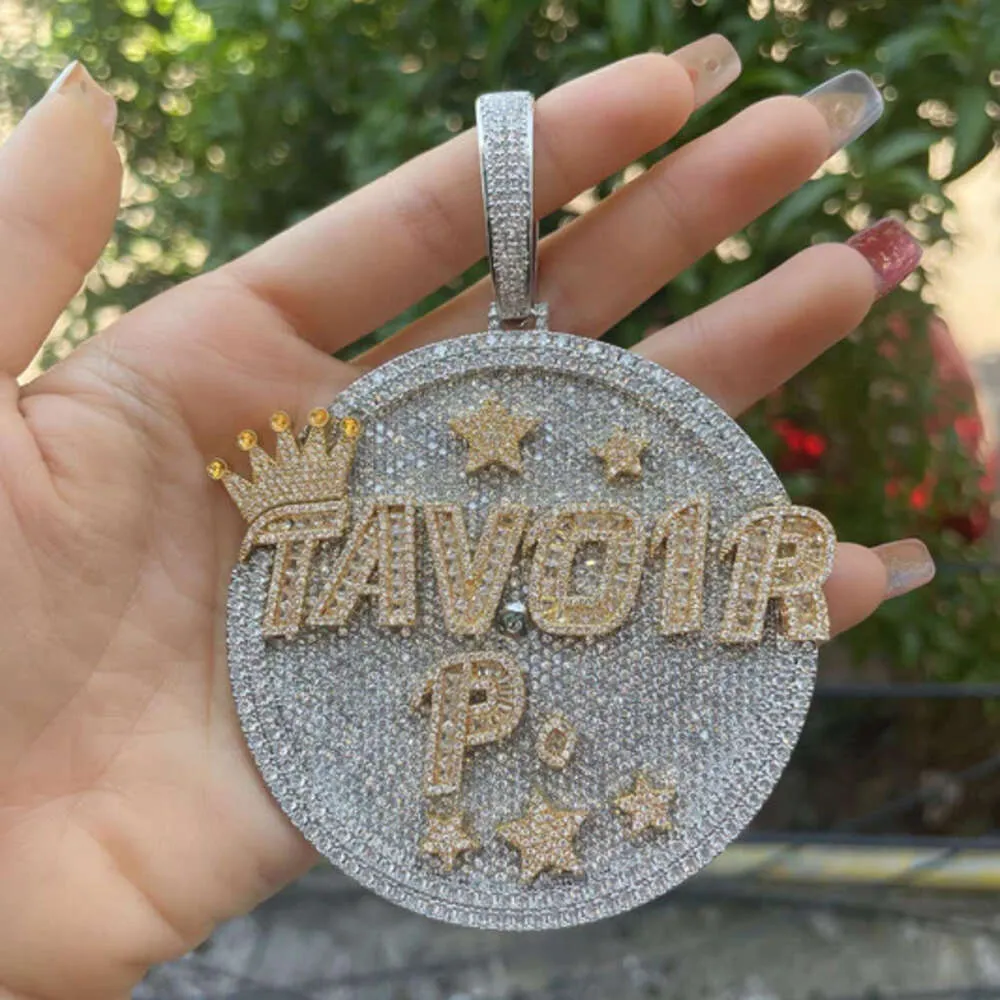 Iced out custom picture pendant sale