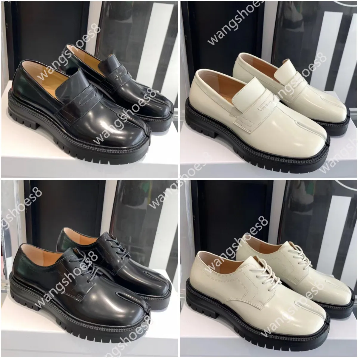 2024Tabi Loafers Schoenen Designer Heren Dames Tabi Gesplitste teen Sandaal Naakt Schoenen Luxe Mode Buiten Vrije tijd Tabi Babouches Maat 35-45 Tabi Derbies