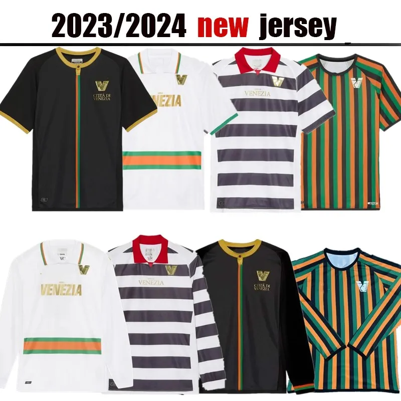 23 24 Venezia FC Soccer Jerseys Home Aramu Forte Fiordilino Peretz Heymans Tessmann Crnigoi 2023 2024Mariano Johnsen Mazzocchi Football Dorts