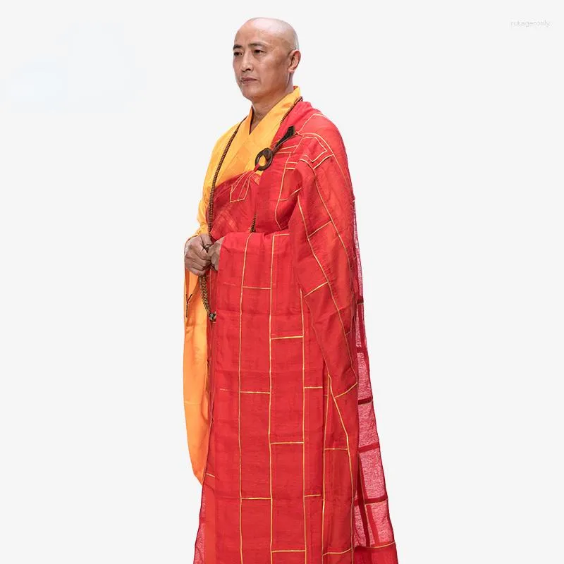 Abbigliamento etnico Kasaya Jiasha Abiti buddisti cinesi Buddismo Estate Stile sottile Monaco Abbigliamento Uomo