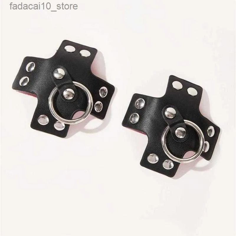 Bröstplatta 1Pair Sexiga kvinnor Bröstklistermärken Återanvändbar bröstkläder Silikon Nippel Pasties BH -kuddar Black Nipple Ring täcker kroppsmycken Q230914