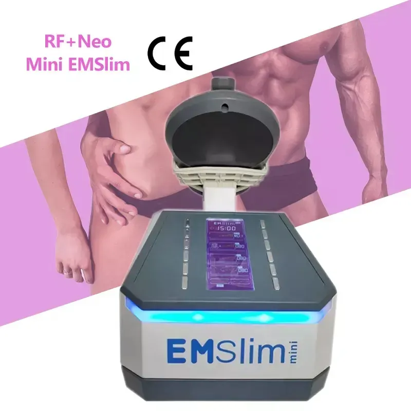 Mini EMS RF Fat Burning Machine Home Use Single Handle Muscle Training Device for Mermaid Line and Peach Hip Sculpting