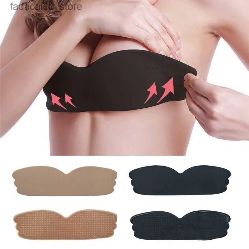 Almofada de mama Mulheres Silicone Push Up Sutiã Invisível Adesivo Nipple Capa Pasties Boob Breast Lift Tape Cache Teton para Bra Instant Bust Lifter Q230914