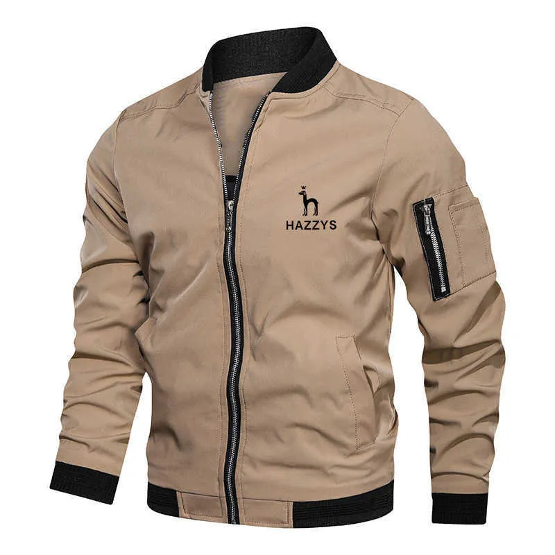 Hazzys Autumn Spring Tactics Militärrockar för män Streetwear Casual Jacket Men's Bomber Jackets Male Windbreaker Coat
