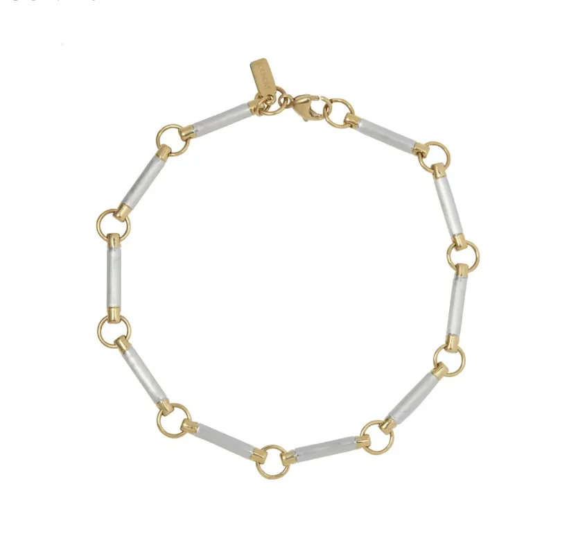 Foundrae Gold Element Chain Armband 18-karat Gold Diamond Armband Star Sign for Woman Designer Jewelry Custom Pendant Plated 18k