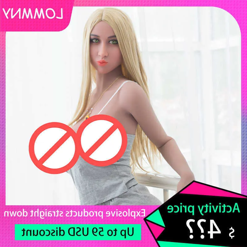 En sexdocka sexdoll kärlek dockor för män onani sexig-doll muntlig röv vuxen sexleksaker 168 cm realistiska vagina bröst anal tpe silikon